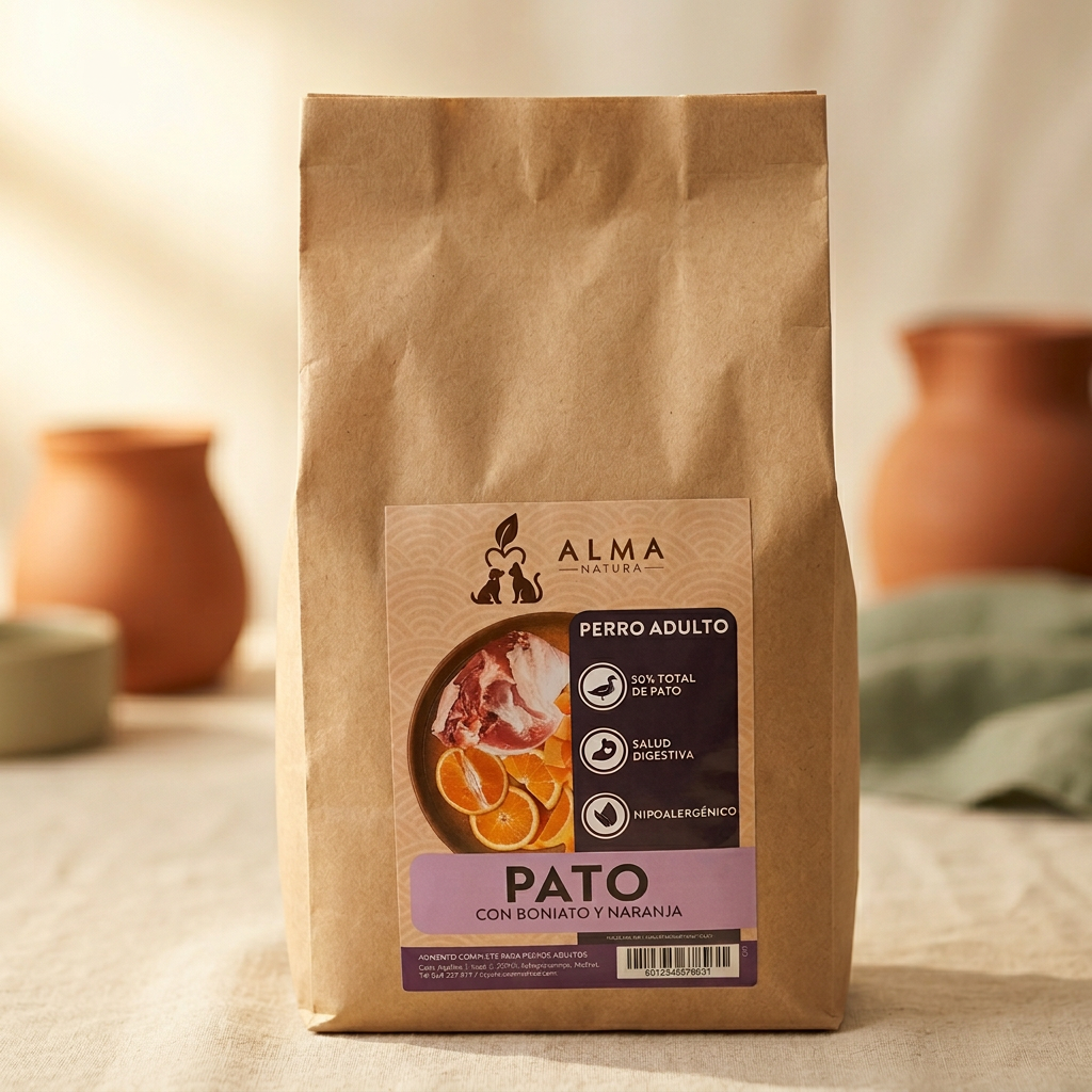 Saco Alma Natura Pato con Boniato y Naranja