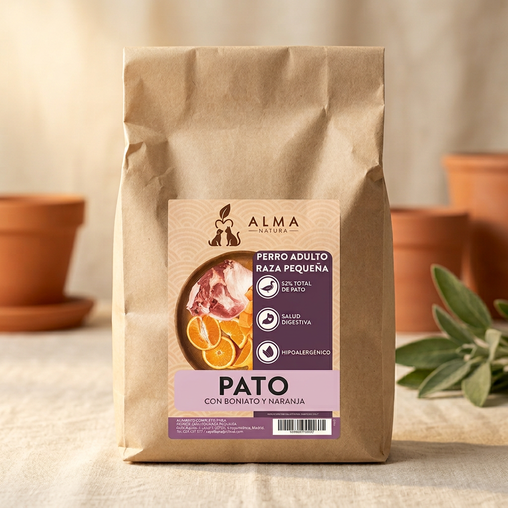 Saco Alma Natura Pato con Boniato y Naranja